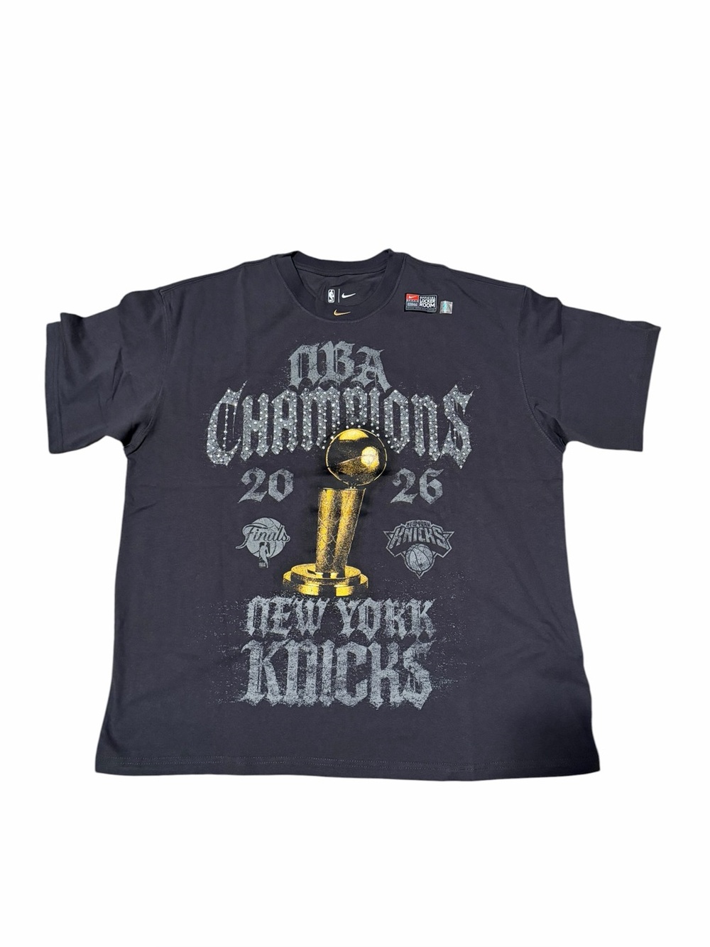 Nike Knicks 2026 NBA Finals Champions Authentic Locker Room Limited Edition Tee